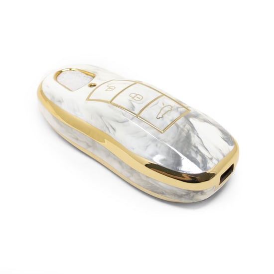 New-Aftermarket-Nano-High-Quality-Marble-Cover-For-Porsche-Remote-Key-3-Buttons-White-Color-PSC-A12J---Emirates-Keys