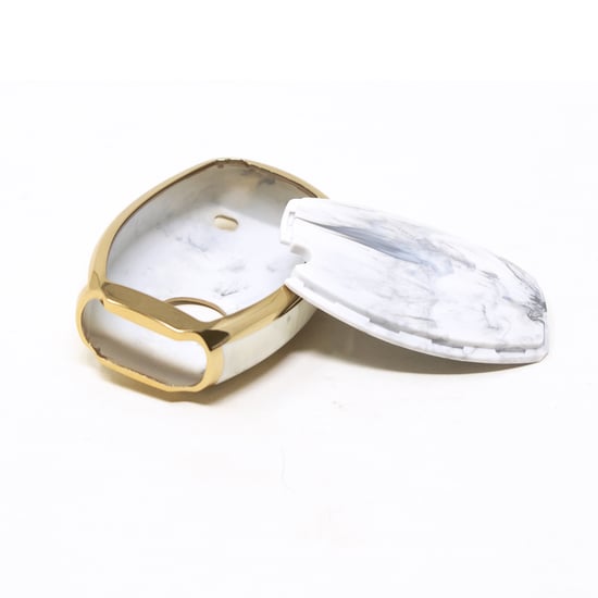 New-Aftermarket-Nano-High-Quality-Marble-Cover-For-Mercedes-Benz-Remote-Key-4-Buttons-White-Color-Benz-A12J---Emirates-Keys