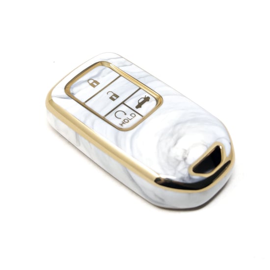 New-Aftermarket-Nano-High-Quality-Marble-Cover-For-Honda-Remote-Key-4-Buttons-White-Color-HD-A12J4---Emirates-Keys