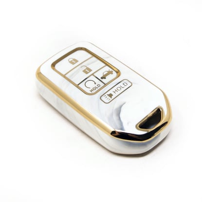 New-Aftermarket-Nano-High-Quality-Marble-Cover-For-Honda-Remote-Key-5-Buttons-White-Color-HD-A12J5---Emirates-Keys