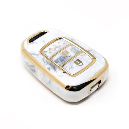 New-Aftermarket-Nano-High-Quality-Marble-Cover-For-Honda-Remote-Key-2-Buttons-White-Color-HD-D12J2---Emirates-Keys