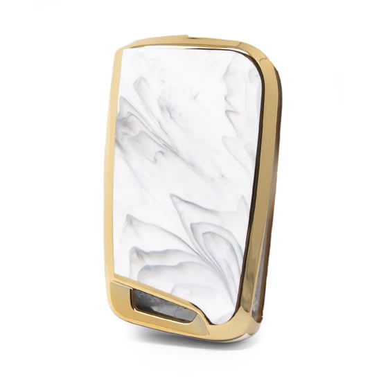 New-Aftermarket-Nano-High-Quality-Marble-Cover-For-Volkswagen-Flip-Remote-Key-3-Buttons-White-Color-VW-B12J---Emirates-Keys