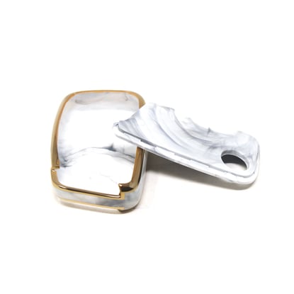 New-Aftermarket-Nano-High-Quality-Marble-Cover-For-Volkswagen-Remote-Key-5-Buttons-White-Color-VW-D12J5---Emirates-Keys