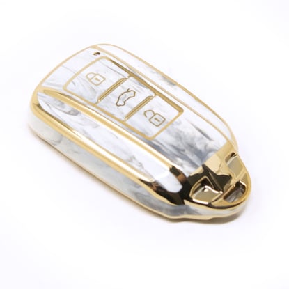 New-Aftermarket-Nano-High-Quality-Marble-Cover-For-Dongfeng-Remote-Key-3-Buttons-White-Color-DF-D12J---Emirates-Keys