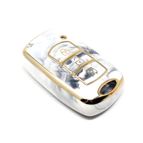 New-Aftermarket-Nano-High-Quality-Marble-Cover-For-Dongfeng-Remote-Key-3-Buttons-White-Color-DF-F12J---Emirates-Keys