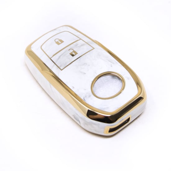 New-Aftermarket-Nano-High-Quality-Marble-Cover-For-Toyota-Remote-Key-3-Buttons-White-Color-TYT-A12J2---Emirates-Keys