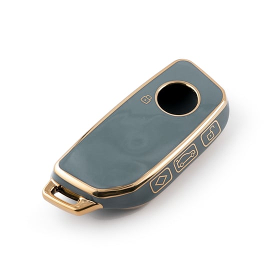 New-Aftermarket-Nano-High-Quality-Cover-For-BMW--Remote-Key-4-Buttons-Gray-Color-BMW-E11J---Emirates-Keys