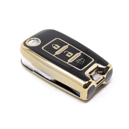 New-Aftermarket-Nano-High-Quality-Cover-For-Venucia-Flip-Remote-Key-3-Buttons-Black-Color-VNC-C11J---Emirates-Keys
