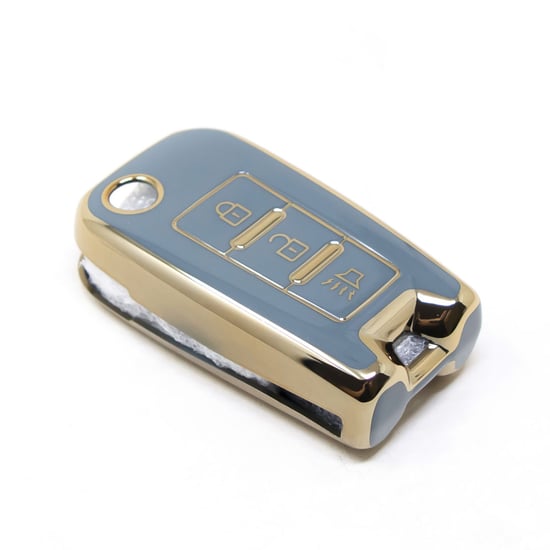 New-Aftermarket-Nano-High-Quality-Cover-For-Venucia-Flip-Remote-Key-3-Buttons-Gray-Color-VNC-C11J---Emirates-Keys