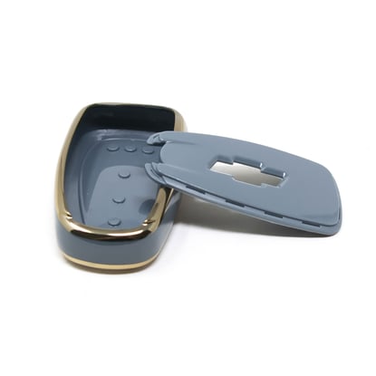 New-Aftermarket-Nano-High-Quality-Cover-For-Chevrolet-Remote-Key-3-Buttons-Gray-Color-CRL-B11J3B---Emirates-Keys