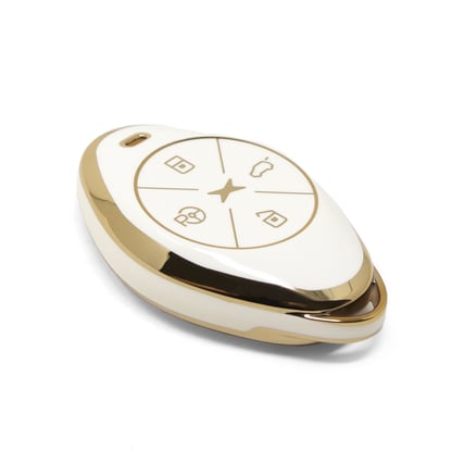 New-Aftermarket-Nano-High-Quality-Cover-For-Xpeng-Remote-Key-4-Buttons-White-Color-XP-B11J---Emirates-Keys