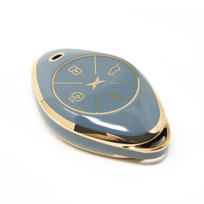 New-Aftermarket-Nano-High-Quality-Cover-For-Xpeng-Remote-Key-4-Buttons-Gray-Color-XP-B11J---Emirates-Keys
