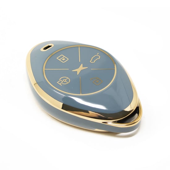 New-Aftermarket-Nano-High-Quality-Cover-For-Xpeng-Remote-Key-4-Buttons-Gray-Color-XP-B11J---Emirates-Keys