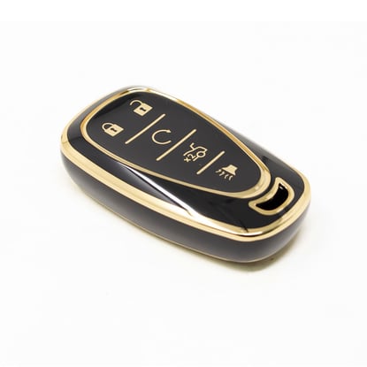 New-Aftermarket-Nano-High-Quality-Cover-For-Chevrolet-Remote-Key-4+1-Buttons-Black-Color-CRL-B11J5A---Emirates-Keys