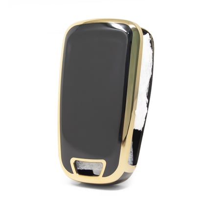 New-Aftermarket-Nano-High-Quality-Cover-For-Chevrolet-Flip-Remote-Key-5-Buttons-Black-Color-CRL-D11J5---Emirates-Keys