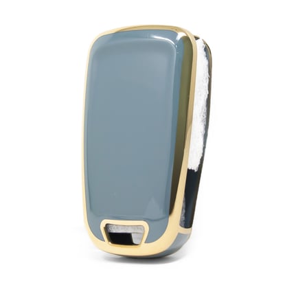 New-Aftermarket-Nano-High-Quality-Cover-For-Chevrolet-Flip-Remote-Key-5-Buttons-Gray-Color-CRL-D11J5---Emirates-Keys