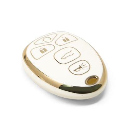 New-Aftermarket-Nano-High-Quality-Cover-For-Chevrolet-Remote-Key-5-Buttons-White-Color-CRL-F11J5---Emirates-Keys