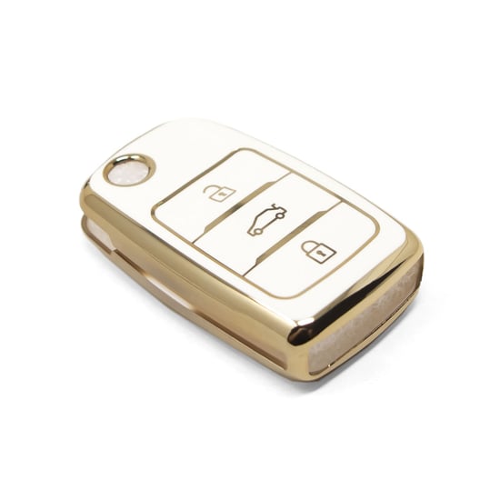 New-Aftermarket-Nano-High-Quality-Cover-For-Changan-Flip-Remote-Key-3-Buttons-White-Color-CA-B11J---Emirates-Keys