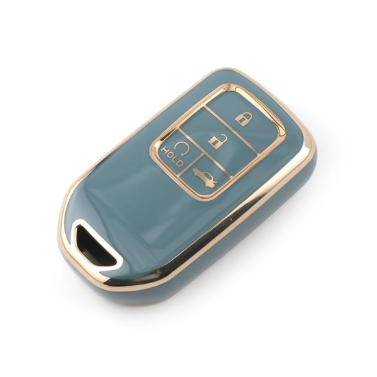 New-Aftermarket-Nano-High-Quality-Cover-For-Honda-Remote-Key-4-Buttons-Gray-Color-HD-A11J4---Emirates-Keys