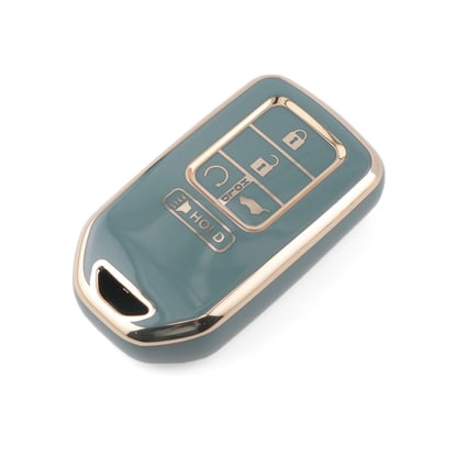 New-Aftermarket-Nano-High-Quality-Cover-For-Honda-Remote-Key-4+1-Buttons-Gray-Color-HD-A11J5B---Emirates-Keys
