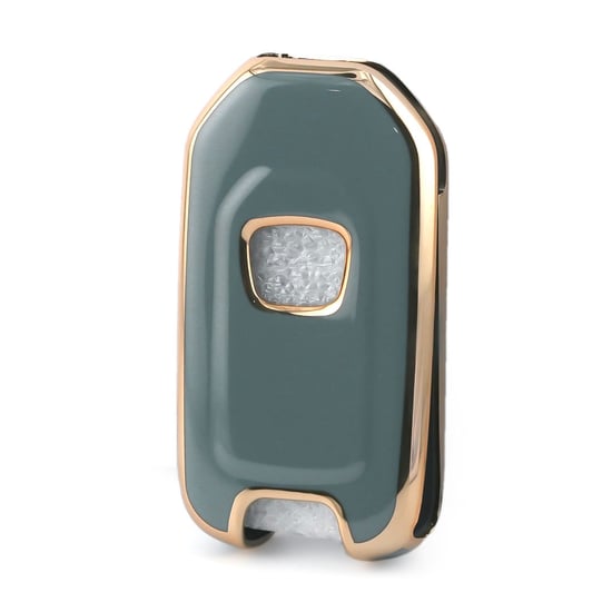 New-Aftermarket-Nano-High-Quality-Cover-For-Honda-Flip-Remote-Key-2-Buttons-Gray-Color-HD-B11J2---Emirates-Keys