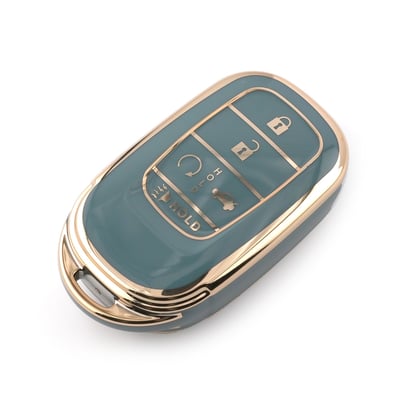 New-Aftermarket-Nano-High-Quality-Cover-For-Honda-Remote-Key-4+1-Buttons-Gray-Color-HD-G11J5---Emirates-Keys