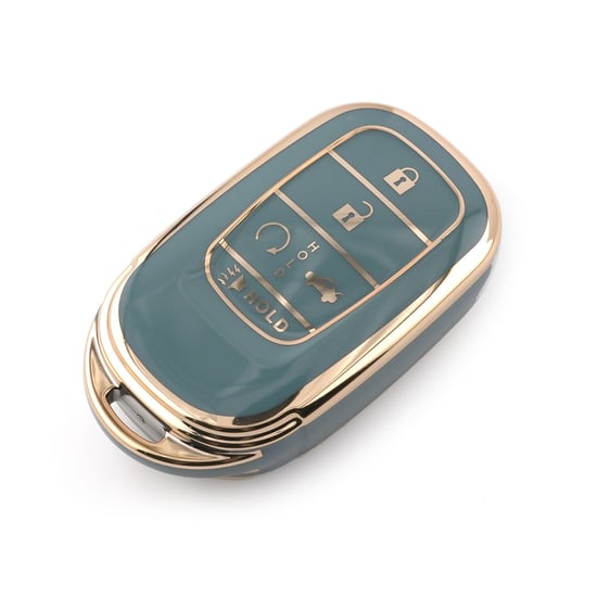 New-Aftermarket-Nano-High-Quality-Cover-For-Honda-Remote-Key-4+1-Buttons-Gray-Color-HD-G11J5---Emirates-Keys