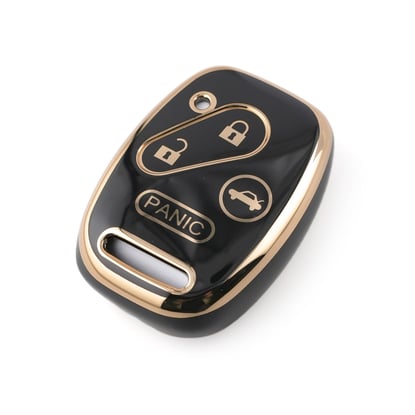 New-Aftermarket-Nano-High-Quality-Cover-For-Honda-Remote-Key-3+1-Buttons-Black-Color-HD-J11J4---Emirates-Keys
