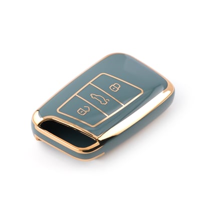New-Aftermarket-Nano-High-Quality-Cover-For-Volkswagen-Touran-Remote-Key-3-Buttons-Gray-Color-VW-D11J---Emirates-Keys