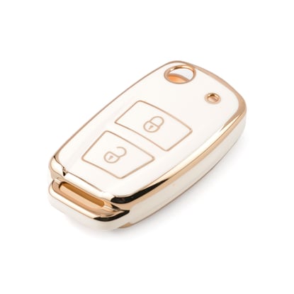 New-Aftermarket-Nano-High-Quality-Cover-For-Dongfeng-Remote-Key-2-Buttons-White-Color-DF-B11J---Emirates-Keys