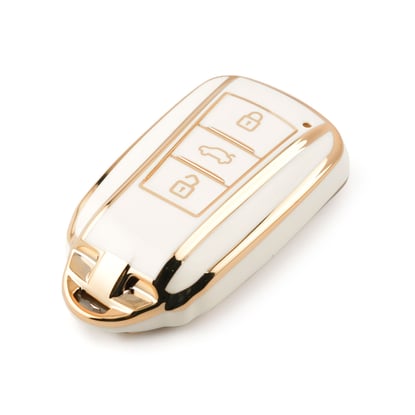 New-Aftermarket-Nano-High-Quality-Cover-For-Dongfeng-Remote-Key-3-Buttons-White-Color-DF-D11J---Emirates-Keys