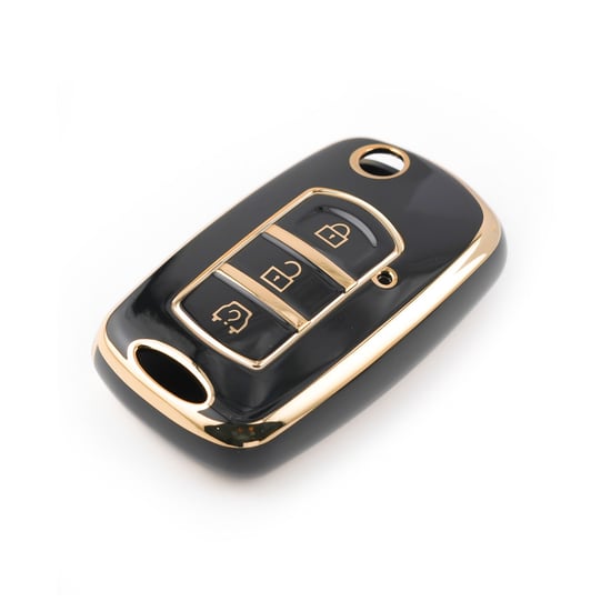 New-Aftermarket-Nano-High-Quality-Cover-For-Dongfeng-Remote-Key-3-Buttons-Black-Color-DF-E11J---Emirates-Keys