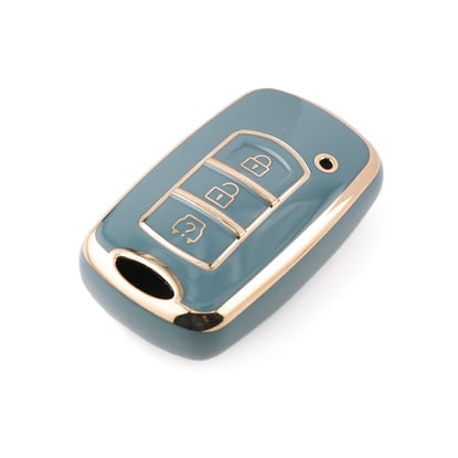 New-Aftermarket-Nano-High-Quality-Cover-For-Dongfeng-Remote-Key-3-Buttons-Gray-Color-DF-F11J---Emirates-Keys