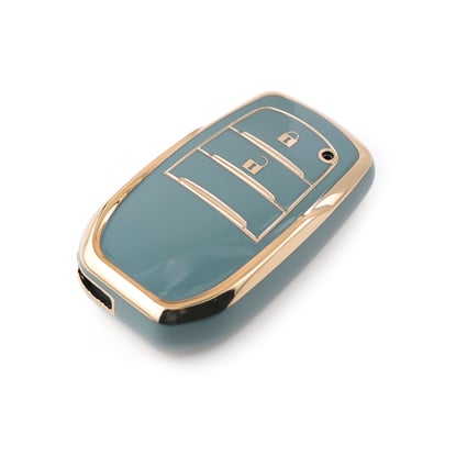 New-Aftermarket-Nano-High-Quality-Cover-For-Toyota-Remote-Key-2-Buttons-Gray-Color-TYT-A11J2H---Emirates-Keys