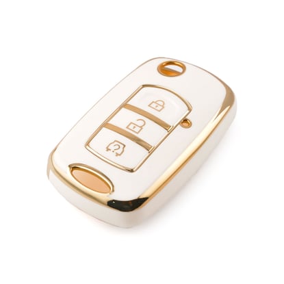New-Aftermarket-Nano-High-Quality-Cover-For-Dongfeng-Remote-Key-3-Buttons-White-Color-DF-E11J---Emirates-Keys