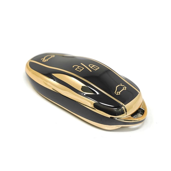 New-Aftermarket-Nano-High-Quality-Cover-For-Tesla-Remote-Key-3-Buttons-Black-Color---Emirates-Keys