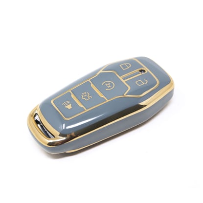 New-Aftermarket-Nano-High-Quality-Cover-For-Ford-Explorer-Remote-Key-4+1-Buttons-Gray-Color-Ford-A11J---Emirates-Keys