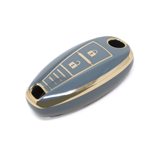 New-Aftermarket-Nano-High-Quality-Cover-For-Suzuki-Smart-Remote-Key-2-Buttons-Gray-Color-SZK-A11J3A---Emirates-Keys