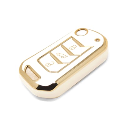New-Aftermarket-Nano-High-Quality-Cover-For-Mahindra-Flip-Remote-Key-3-Buttons-White-Color-MHD-A11J---Emirates-Keys