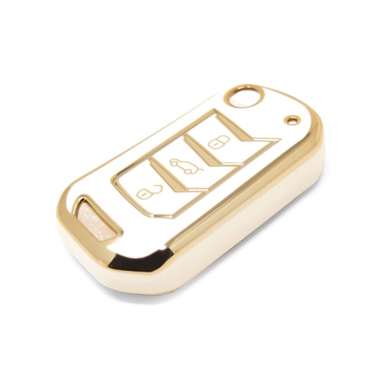 New-Aftermarket-Nano-High-Quality-Cover-For-Mahindra-Flip-Remote-Key-3-Buttons-White-Color-MHD-A11J---Emirates-Keys