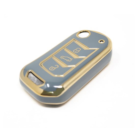 New-Aftermarket-Nano-High-Quality-Cover-For-Mahindra-Flip-Remote-Key-3-Buttons-Gray-Color-MHD-A11J---Emirates-Keys