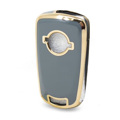 New-Aftermarket-Nano-High-Quality-Cover-For-Opel-Flip-Remote-Key-2-Buttons-Gray-Color-OPEL-A11J---Emirates-Keys
