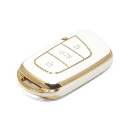 New-Aftermarket-Nano-High-Quality-Cover-For-Chery-Remote-Key-3-Buttons-White-Color-CR-B11J---Emirates-Keys