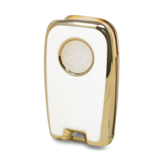 New-Aftermarket-Nano-High-Quality-Cover-For-Venucia-Flip-Remote-Key-4-Buttons-White-Color-VNC-D11J---Emirates-Keys