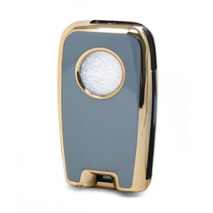 New-Aftermarket-Nano-High-Quality-Cover-For-Venucia-Flip-Remote-Key-4-Buttons-Gray-Color-VNC-D11J---Emirates-Keys