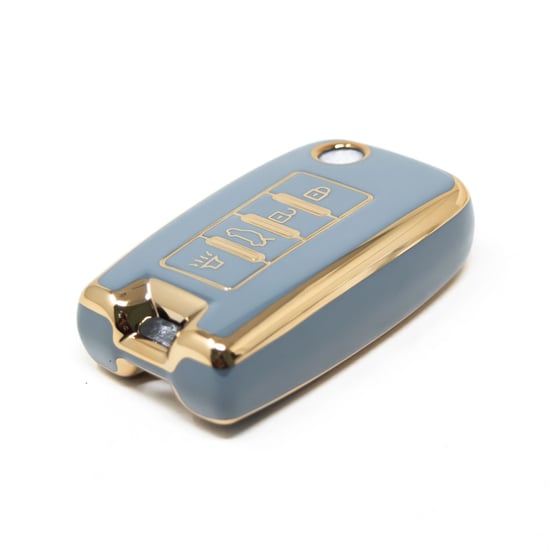 New-Aftermarket-Nano-High-Quality-Cover-For-Venucia-Flip-Remote-Key-4-Buttons-Gray-Color-VNC-D11J---Emirates-Keys