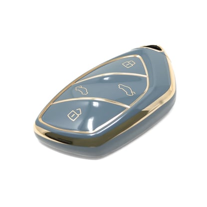 New-Aftermarket-Nano-High-Quality-Cover-For-Roewe-Remote-Key-4-Buttons-Gray-Color-RW-D11J---Emirates-Keys