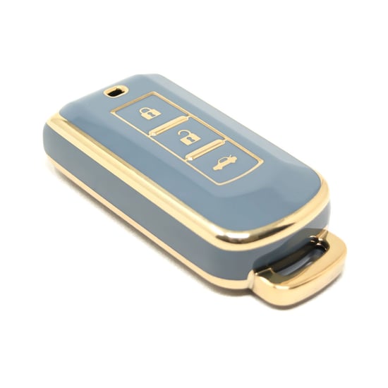 New-Aftermarket-Nano-High-Quality-Cover-For-Mitsubishi-Remote-Key-3-Buttons-Gray-Color-MSB-A11J---Emirates-Keys