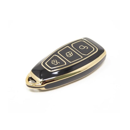 New-Aftermarket-Nano-High-Quality-Cover-For-Ford-Remote-Key-3-Buttons-Black-Color-Ford-D11J---Emirates-Keys