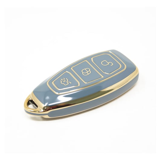 New-Aftermarket-Nano-High-Quality-Cover-For-Ford-Remote-Key-3-Buttons-Gray--Color-Ford-D11J---Emirates-Keys